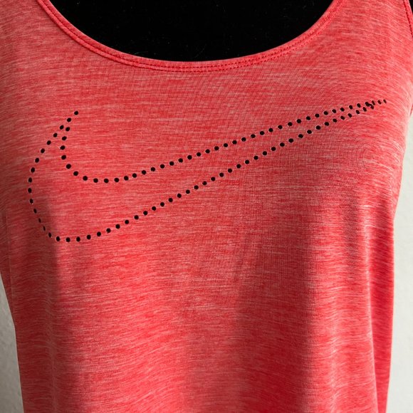 NIKE PINK DRY-FIT RUNNING WORKOUT CRISS CROSS TANK TOP - Picture 2 of 6